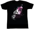 BRAND NEW - Zebra Pink & White - Black T-shirt