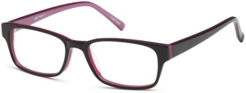 Unisex Sturdy Wayfarers Prescription Rx-able Eye Glasses Frames in Purple