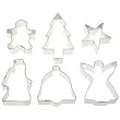 Ateco Stainless Steel Christmas Cookie Cutters 5 Pieces