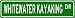 WHITEWATER KAYAKING Street Sign - Sport Sign - High Quality Aluminum Street Sign