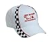 Give Blood Tease A Anatolian Shepherd Dog Adult White Racing Checker Hat / Cap
