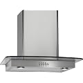Bomann DU 620 G Voll-Edelstahl-Dunstabzugshaube mit Glasschirm, 60 cm / Dunstabzugshaube / 60 cm / 400 m3/h / 3 Stufen / Abluft / Esse