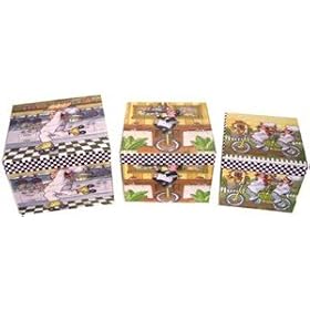 3 ct. NESTED CHEF DECORATIVE BOX - CASE PACK OF 24 by SHOPZEUS