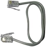 GE TL96114 Phone Line Cord (8, Gray, 4-conductor)