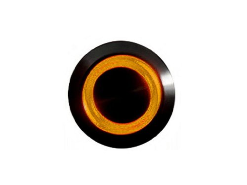modsmart-Amber-Illuminated-Bulgin-Style-Latching-Vandal-Switch--16mm-Black-Housing--Ring-Illumination