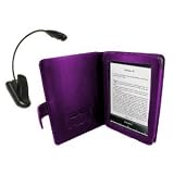 Produkt-Bild: Navitech Lilane Echte Napa Leder 6 Zoll Trage Tasche / Cover im Buch Stil mit lese Licht f&uuml;r das Sony PRS T1 und PRS T1 BC Touch e-reader Ger&auml;t