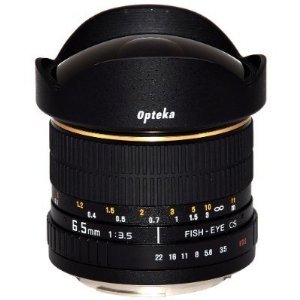 Opteka 6.5mm f/3.5 Manual Focus Aspherical Fisheye Lens for Olympus EVOLT & Panasonic Four-Thirds Mount Digital SLR Cameras