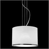 Doppia Pendant Shade Finish: White, Bulb Type: Incandescent