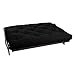 Mozaic Queen Size 10-inch Cotton Twill Futon Mattress, Black