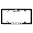 Flying Spaghetti Monster License Plate Frame - White on Black