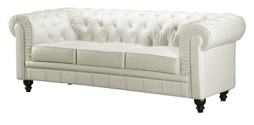 Zuo Modern Furniture Design Aristocrat Sofa White 