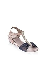 Bueno Sandalias de cuña (Azul Marino / Tierra)