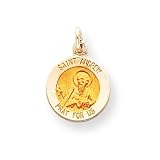 14k Saint Andrew Medal Pendant