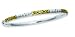 Sterling Silver and 18K Gold Overlay Bangle Bracelet - Phillip Gabriel Collection