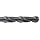 Cleveland 927E High Speed Steel Taper Shank Drill Bit, Extra Length, Coolant Through, Black Oxide, Morse Taper Shank, 118 Degree Notched Point