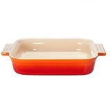 Le Creuset Stoneware Square Dish, Volcanic, 23 cm