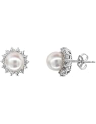 0.30cttw Diamond and Pearl Earring set in 14k Gold
