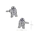 Star Wars Cufflinks R2D2 White Blue Comic Silver Wedding Mens Cuff Links