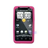 HHI HTC Evo 4G Silicone Skin Case - Hot Pink