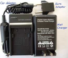 Nextop-Nikon EN-EL11 Brand New COMPATIBLE Wall & Car Charger (FREE European Adaptor) for Nikon CoolPix S550, Nikon CoolPix S560