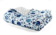 Plover Organic Reversible Blue Pinwheel Quilt (F/Q)