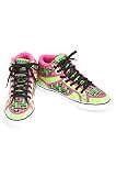 Draven Pink & Lime Green Geometric High-Top Sneakers Mens shoe size: 13