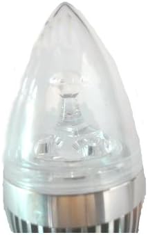 LENBO Dimmable High Power E27 3000K 9W LED Candle Bulb Light Warm White 3x3W Lamp bulb AC 110V 120 Degree Beam angle Silver Case Without Tail LC18