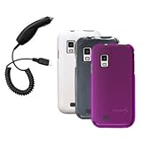 Three Crystal Hard Cases / Covers / Shells (White, Clear, Purple) & Car Cha ....