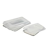 Nordic Ware 4 Piece Bakers Half and Quarter Sheet Combo Pack with Lids