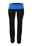 Fold Over Waist Solid and Contrast Lounge Pants