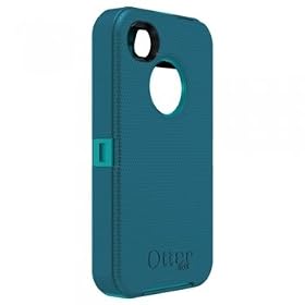 Otterbox APL2-I4SUN-E8-E4OTR Defender Series Hybrid Case &amp; Holster for iPhone 4 &amp; 4S  - Retail Packaging - Light Teal/Deep Teal: Cell Phones &amp; Accessories
