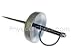 Fencing Epee Guard Musketeer Halloween Sword Rapier Theater Prop with Plastic Tip