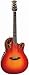 Ovation C2078 LX Custom Elite Contour Acoustic-Electric Guitar w/ Case - Red Tear Drop