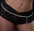 Belly Chain Austrian Crystal Rhinestone 39" LARGE Stones Clubing Beach Wear
