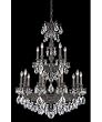 Schonbek 6964-84SH Sophia 15 Light Large Foyer Chandelier in Royal Pewter with Swarovski Strass Silver Shade crystal