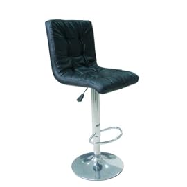 2 Swivel Elegant PU Leather Modern Adjustable Hydraulic Bar Stools Barstools