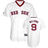 Ted Williams Boston Red Sox White Majestic Cooperstown Replica Jersey - M