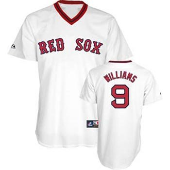 Ted Williams Boston Red Sox White Majestic Cooperstown Replica Jersey - XL