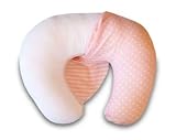 Boppy Bare Naked with Pink Stripes/ Pokadots Slipcover ( 2 sided)