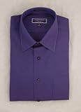 Roberto Villini Non Iron Navy Blue Big and Tall Dress Shirt