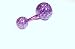 The Stainless Steel Jewellery Shop - Anodized Titanium Wire Belly Bar with Ball Ends Purple