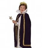 Luxury Royal King Queen Dressup Play Cape Velvet Purple