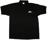 DW Drum Workshop Polo Shirt, Black with White Embroidered DW Logo, XL