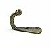 ALIMITOPIA 50pcs Metal Hook with 100pcs Screw,Small Size Antique Bronze Tone Door Wall Mounted Hook Hanger