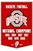 Ohio State Buckeyes 24''X36'' Dynasty Wool Banner