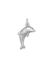 Dolphin Charm, Sterling Silver