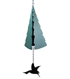Wilderness Bell: Mt Katahdin Pine Tree Wind Bell with Hummingbird Wind Catcher