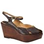 FRYE BLAIR PEEP DARK BROWN SIZE 10