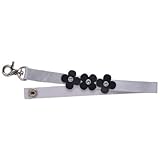 おしりふきケース対応 マルチストラップ 花ブラック