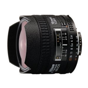 Fisheye Lens Nikon 16mm F/2.8D AF Fisheye Nikkor Lens